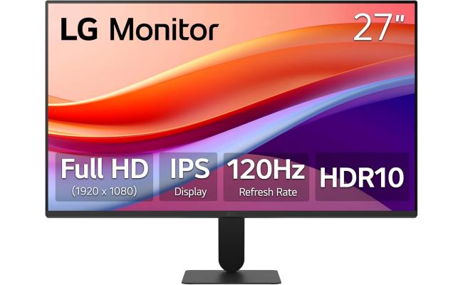 LG 27U411A-B  27 Inch FHD IPS 120Hz HDR10 Monitor with Slim Stand- Monitor